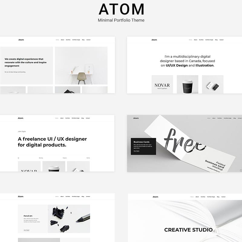 Portfolio-atom-theme